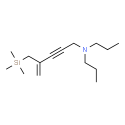 ChemSpider 2D Image | N,N-Dipropyl-4-[(trimethylsilyl)methyl]-4-penten-2-yn-1-amine | C15H29NSi
