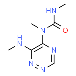 ChemSpider 2D Image | 1,3-Dimethyl-1-[6-(methylamino)-1,2,4-triazin-5-yl]urea | C7H12N6O