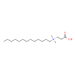 ChemSpider 2D Image | N-(2-Carboxyethyl)-N,N-dimethyl-1-tridecanaminium | C18H38NO2