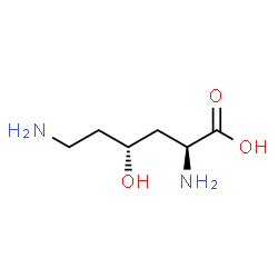 ChemSpider 2D Image | (4R)-4-Hydroxy-L-lysine | C6H14N2O3