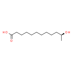 ChemSpider 2D Image | (11S)-11-Hydroxydodecanoic acid | C12H24O3