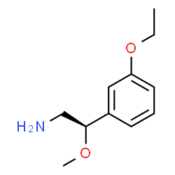 ChemSpider 2D Image | (2R)-2-(3-Ethoxyphenyl)-2-methoxyethanamine | C11H17NO2