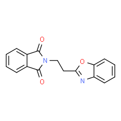 ChemSpider 2D Image | 2-(2-(Benzo[d]oxazol-2-yl)ethyl)isoindoline-1,3-dione | C17H12N2O3