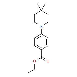 ChemSpider 2D Image | Ethyl 4-(4,4-dimethyl-1-piperidinyl)benzoate | C16H23NO2