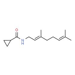 ChemSpider 2D Image | (2E)-N-3,7-dimethyl-2,6-octadienyl cyclopropylcarboxamide | C14H23NO