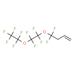 ChemSpider 2D Image | 4,4-Difluoro-4-[1,1,2,2-tetrafluoro-2-(pentafluoroethoxy)ethoxy]-1-butene | C8H5F11O2