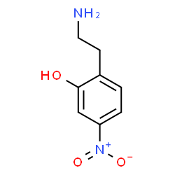 ChemSpider 2D Image | 2-(2-Aminoethyl)-5-nitrophenol | C8H10N2O3