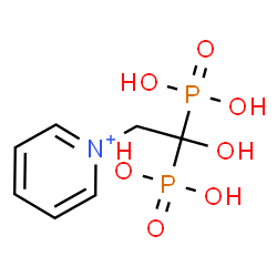 ChemSpider 2D Image | 1-(2-Hydroxy-2,2-diphosphonoethyl)pyridinium | C7H12NO7P2