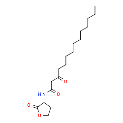 ChemSpider 2D Image | 3-Oxo-N-(2-oxotetrahydro-3-furanyl)tetradecanamide | C18H31NO4