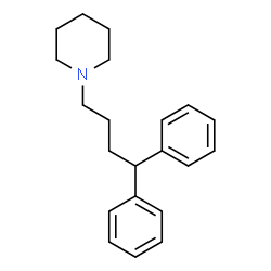 ChemSpider 2D Image | 1-(4,4-Diphenylbutyl)piperidine | C21H27N