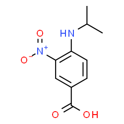 ChemSpider 2D Image | 4-(Isopropylamino)-3-nitrobenzoic acid | C10H12N2O4