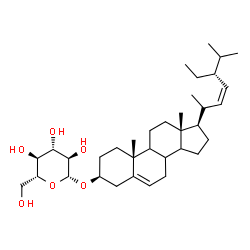 ChemSpider 2D Image | (3beta,8xi,9xi,14xi,22Z)-Stigmasta-5,22-dien-3-yl beta-D-glucopyranoside | C35H58O6