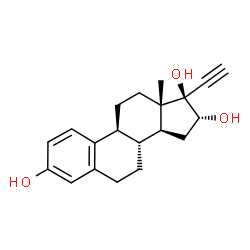 ChemSpider 2D Image | 17-alpha-Ethynylestriol | C20H24O3