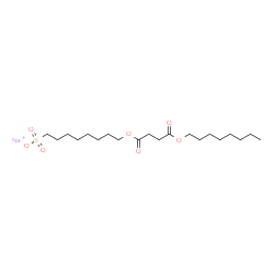 ChemSpider 2D Image | Sodium 8-{[4-(octyloxy)-4-oxobutanoyl]oxy}-1-octanesulfonate | C20H37NaO7S
