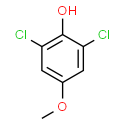 ChemSpider 2D Image | 2,6-Dichloro-4-methoxyphenol | C7H6Cl2O2