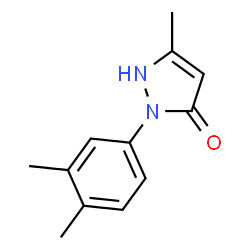 ChemSpider 2D Image | 2-(3,4-dimethylphenyl)-5-methyl-1H-pyrazol-3-one | C12H14N2O