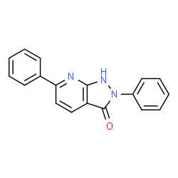 ChemSpider 2D Image | 2,6-Diphenyl-1,2-dihydro-3H-pyrazolo[3,4-b]pyridin-3-one | C18H13N3O