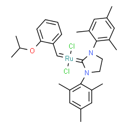 ChemSpider 2D Image | Hoveyda-Grubbs II | C31H38Cl2N2ORu