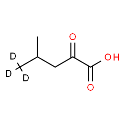 ChemSpider 2D Image | 4-Methyl-2-oxo(5,5,5-~2~H_3_)pentanoic acid | C6H7D3O3
