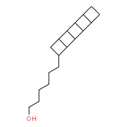 ChemSpider 2D Image | 6-(Pentacyclo[6.4.0.0~2,7~.0~3,6~.0~9,12~]dodec-4-yl)-1-hexanol | C18H28O