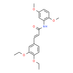 ChemSpider 2D Image | (2E)-3-(3,4-Diethoxyphenyl)-N-(2,5-dimethoxyphenyl)acrylamide | C21H25NO5
