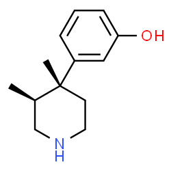 ChemSpider 2D Image | 3-[(3S,4R)-3,4-Dimethyl-4-piperidinyl]phenol | C13H19NO