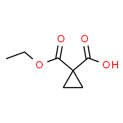 ChemSpider 2D Image | 1-Ethoxycarbonylcyclopropanecarboxylic acid | C7H10O4