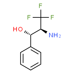 ChemSpider 2D Image | (1S,2S)-2-Amino-3,3,3-trifluoro-1-phenyl-1-propanol | C9H10F3NO