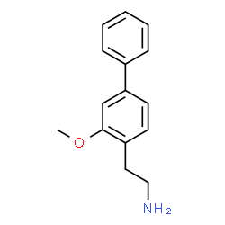 ChemSpider 2D Image | 2-(3-Methoxy-4-biphenylyl)ethanamine | C15H17NO