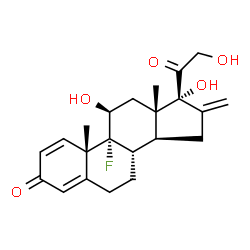ChemSpider 2D Image | fluprednidene | C22H27FO5