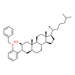 ChemSpider 2D Image | (2beta,3alpha,5alpha)-3-[2-(Benzyloxy)phenyl]cholestan-2-ol | C40H58O2