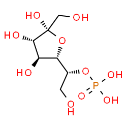 ChemSpider 2D Image | 1-C-(Hydroxymethyl)-5-O-phosphono-beta-D-altrofuranose | C7H15O10P