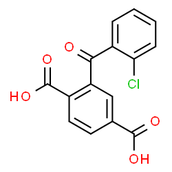 ChemSpider 2D Image | 2-(2-Chlorobenzoyl)terephthalic acid | C15H9ClO5