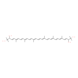 ChemSpider 2D Image | (3E,3'E)-3,3',4,4'-Tetradehydro-1,1',2,2'-tetrahydro-psi,psi-carotene-1,1',2,2'-tetrol | C40H56O4