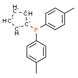 ChemSpider 2D Image | 1-[Bis(4-methylphenyl)phosphino]-1,2,3,4,5-cyclopentanepentayl | C19H18P
