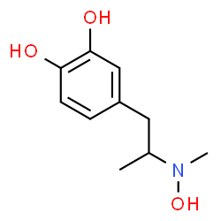 ChemSpider 2D Image | 4-{2-[Hydroxy(methyl)amino]propyl}-1,2-benzenediol | C10H15NO3