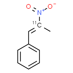 ChemSpider 2D Image | [(1E)-2-Nitro(2-~11~C)-1-propen-1-yl]benzene | C811CH9NO2