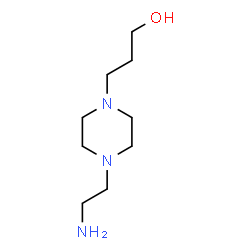 ChemSpider 2D Image | 3-[4-(2-Aminoethyl)-1-piperazinyl]-1-propanol | C9H21N3O