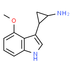 ChemSpider 2D Image | 2-(4-Methoxy-1H-indol-3-yl)cyclopropanamine | C12H14N2O
